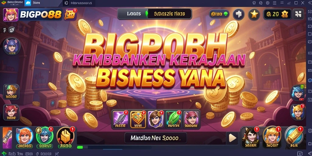 Screenshot gameplay BIGPO88 menyajikan momen-momen penting dalam pengelolaan bisnis.