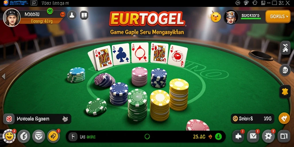 Tangkapan layar dari gameplay seru Gaple di EUROTOGEL.