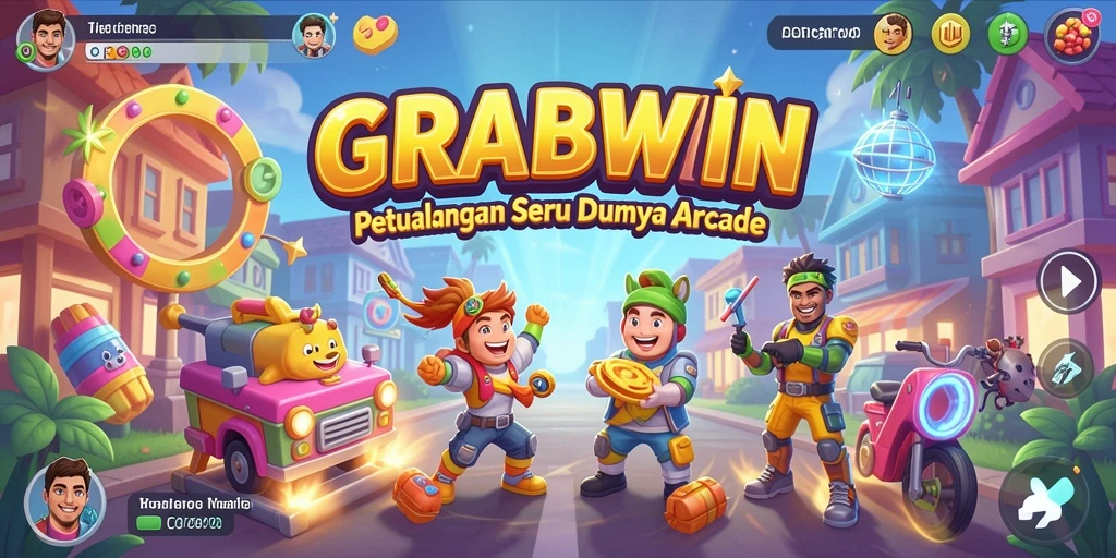 Tampilan gameplay menarik dari GRABWIN yang penuh aksi.