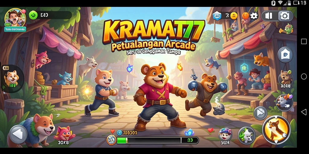 Screenshot gameplay KRAMAT77 menampilkan aksi seru yang mengasyikkan.