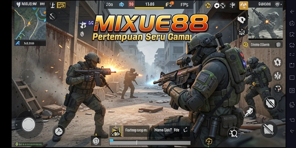 Tampilan gameplay seru dan mendebarkan dari MIXUE88.