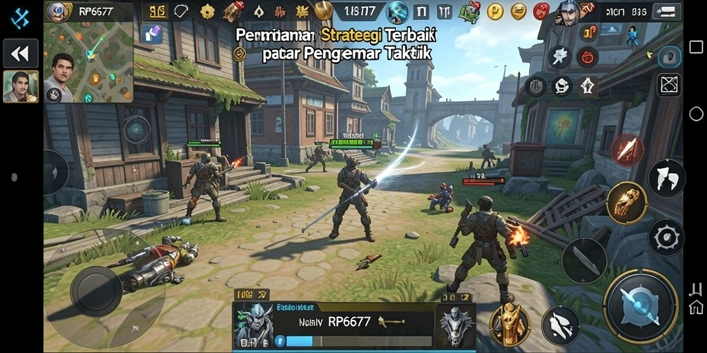 Tampilan mendebarkan gameplay RP6677 dengan elemen strategi yang mendalam.