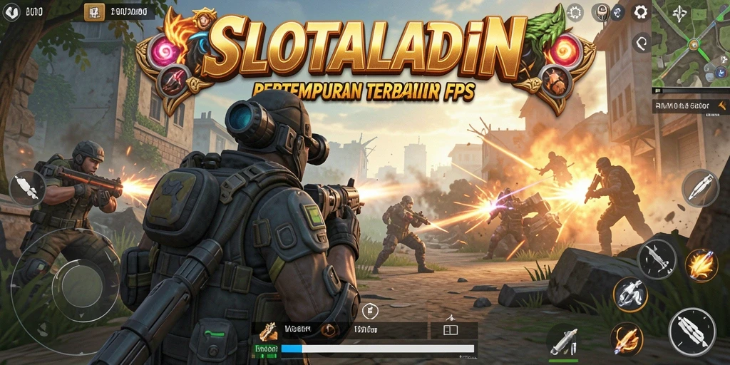 Tampilan gameplay SLOTALADIN yang mendebarkan dan penuh aksi.