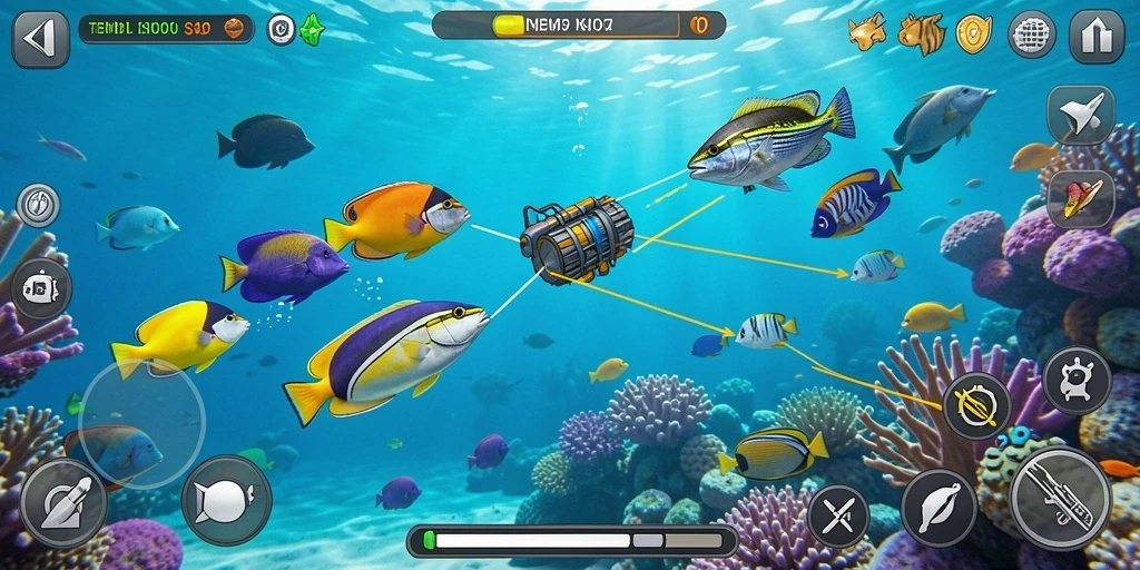 Gameplay seru menangkap ikan di V07.